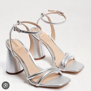 Sam Edelman Silver Strappy Heels